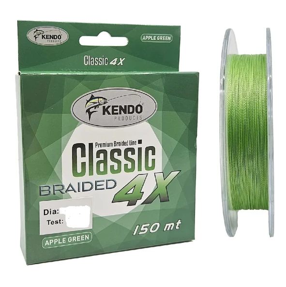 Kendo Classic 4X 150m Örgü İp Misina (Apple Green) ürün görseli 1