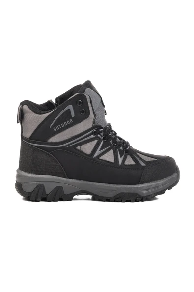 Ayakmod Siyah-Füme Unisex Çocuk Outdoor Bot 2301 F ürün görseli 1