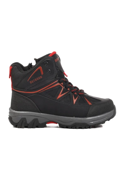 Ayakmod Siyah-Kırmızı Unisex Çocuk Outdoor Bot 2301 F ürün görseli 1