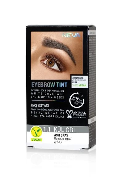 Neva Eyebrow Tint Kaş Boyası 1.1 Küllü Gri 15 ml ürün görseli 1