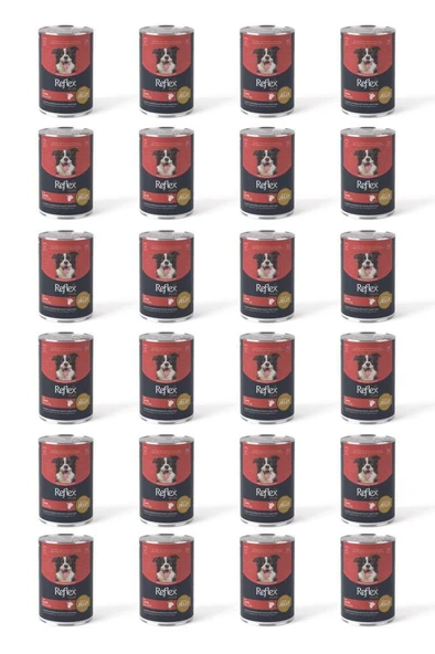 Reflex Plus Jöle İçinde Et Parçacıklı Kuzu Etli Yetişkin Köpek Maması 400 Gr*24 Adet ürün görseli 1