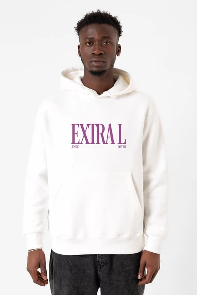 Jennie ExtraL Beyaz Erkek 3ip Kapşonlu Sweatshirt ürün görseli 1