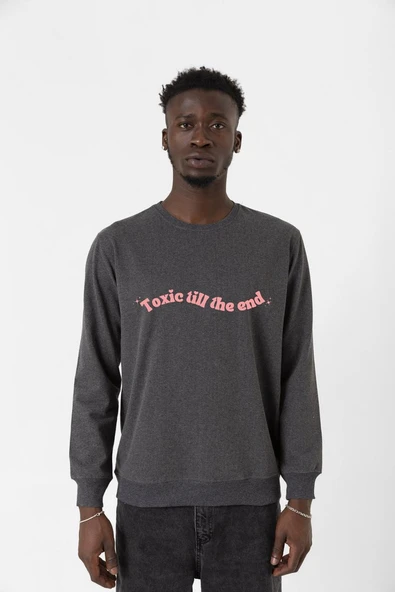 Rose Toxic Till The End Füme Erkek 2ip Sweatshirt ürün görseli 1
