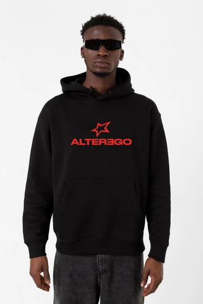 Lisa Alter Ego Siyah Erkek 3ip Kapşonlu Sweatshirt ürün görseli 1