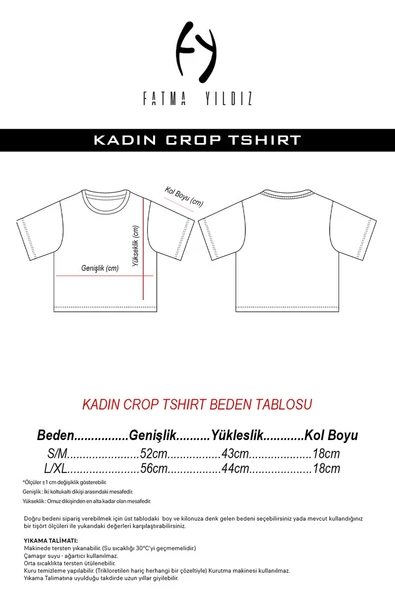 Jisoo Flower Bej Kadın Crop Tshirt - Resim 6