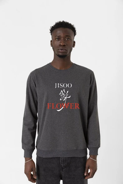 Jisoo Flower Füme Erkek 2ip Sweatshirt ürün görseli 1