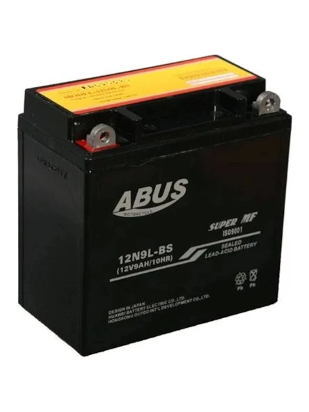 ABUŞ 12N9L-BS AKÜ - Resim 2