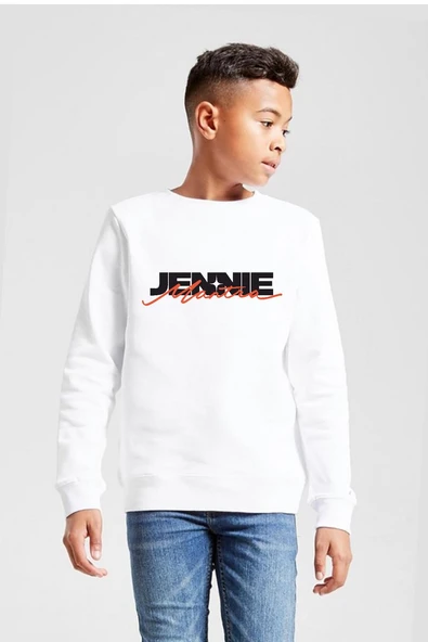 Jennie Mantra Beyaz Çocuk 2ip Sweatshirt ürün görseli 1