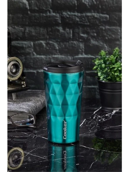Prizma 350 ml Çelik Mug Termos Yeşil CKR2048 ürün görseli 1