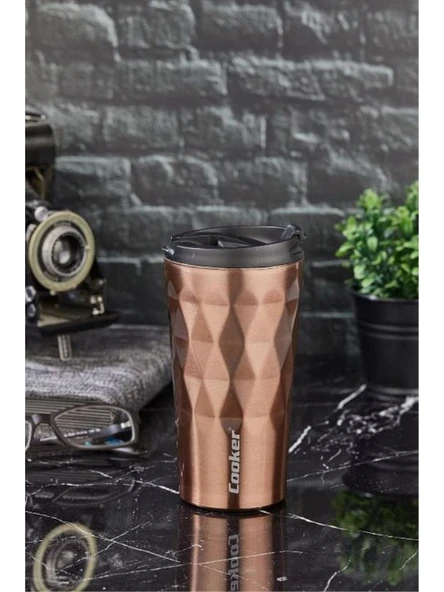 Prizma 350 ml Çelik Mug Termos Bakır CKR2048 ürün görseli 1