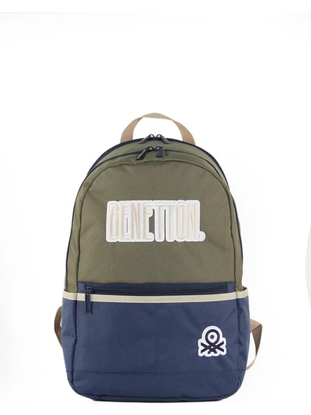United Colors Of Benetton Haki-Lacivert Unisex Sırt Çantası 03859 ürün görseli 1