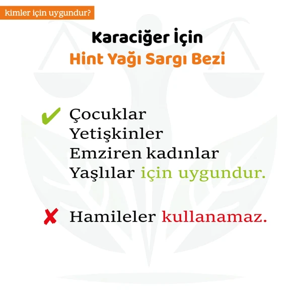 KARACİĞER Sargı Bezi +100 ML HİNT YAĞI (HEXANSIZ) - Resim 5