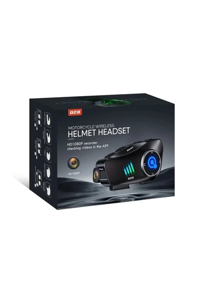 Q28 Kameralı Bluetooth Intercom Seti - Resim 4