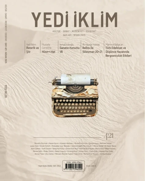 Yedi İklim Dergi 421.Sayı Nisan 2025 ürün görseli 1