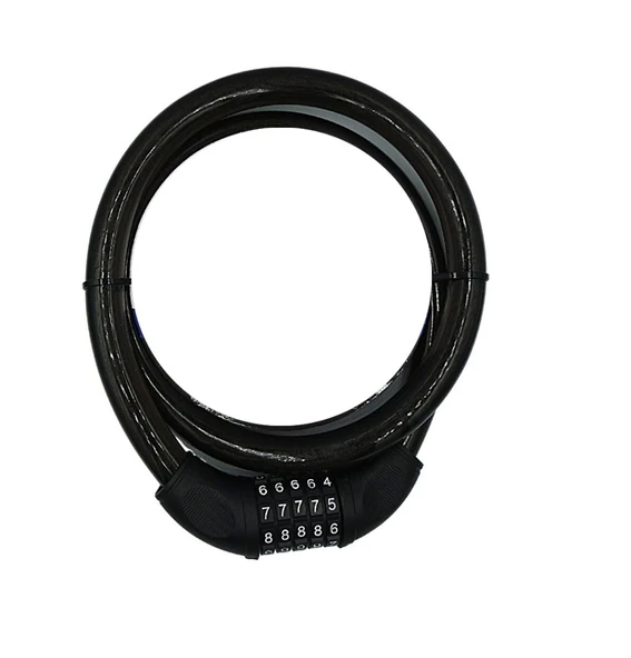 Yuma YM-747 120cm 20mm 5 Şifreli Siyah Motorsiklet Kilidi ürün görseli 1