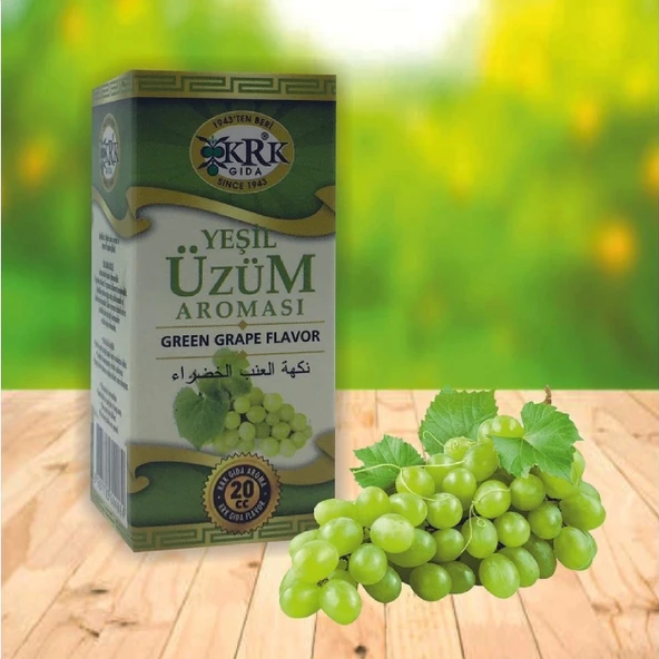 Krk Gıda Yeşil Üzüm Aroması 20 ml - Resim 2