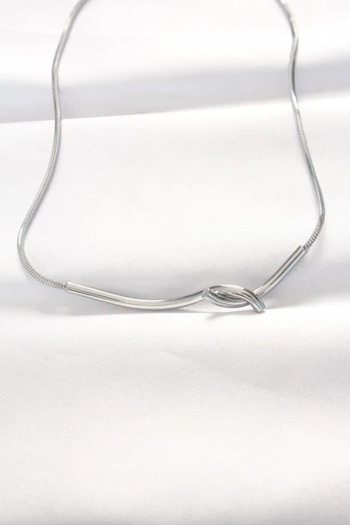 316L Çelik Silver Renk Kolye - TJ-BKO8528 ürün görseli 1