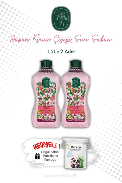 Japon Kiraz Çiçeği Eyüp Sabri Tuncer 1.5L Sıvı Sabun X2 ve ROSIE ürün görseli 1