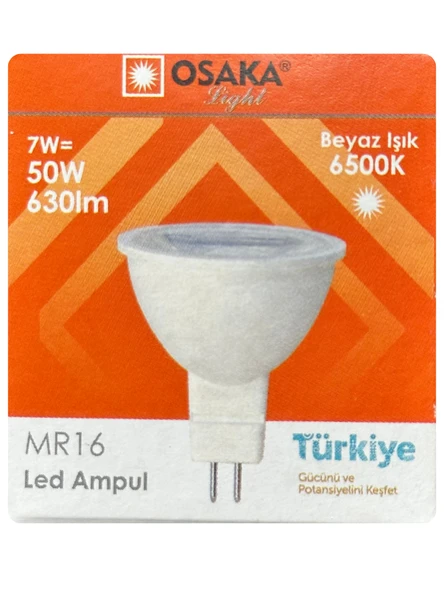 (1 Adet) Osaka 7W (50W) Beyaz Işık (6500K) G4 Duylu (İğne Bacak) Led Çanak Ampul ürün görseli 1