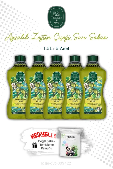 Ayvalık Zeytin Çiçeği X5 1.5L Sıvı Sabun Eyüp Sabri Tuncer ve ROSIE ürün görseli 1