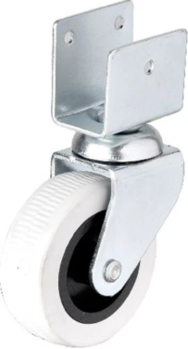 Hts 324 - 50x20 mm Gri Kısa U Tablalı Teker 4 Adet ürün görseli 1