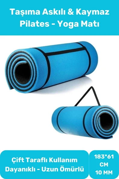 Yoga Meditasyon Minderi 10mm Mat Özel Konfor Modeli Çift Taraflı Kaymaz Silinebilir İz Yapmaz ürün görseli 1