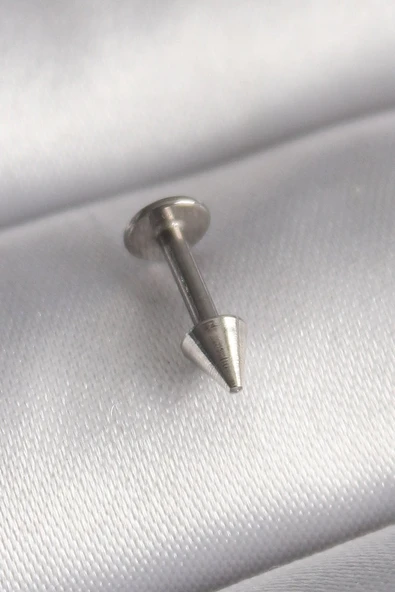 316L Çelik Gümüş Renk Çivi Model Piercing - TJ-PR1370 ürün görseli 1