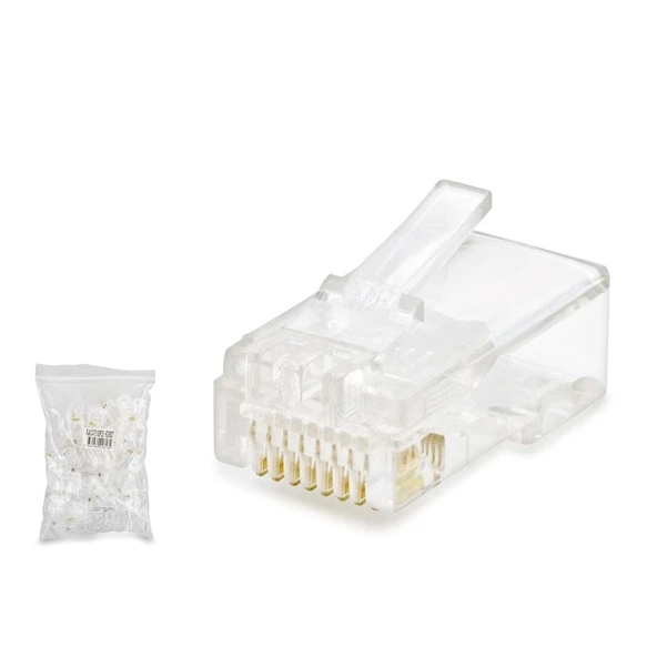 CAT 5 RJ45 Konnektör 100 Lü Paket ürün görseli 1
