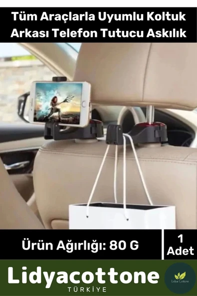 Oto Koltuk Arkası Telefon Tutucu Askılık Tablet Tutucu Organizer Askılıklı ürün görseli 1