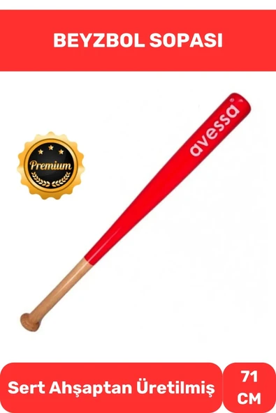 Ahşap 28 inc Baseboll Beyzbol Sopası Dişbudak Ağacından 71 Cm Premium Özel Üretim Kırılmaz Kaliteli ürün görseli 1