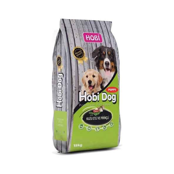hobi dog Kuzu Etli Yavru Köpek Maması 15KG ürün görseli 1