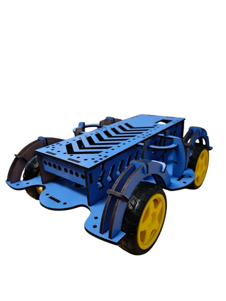 GÖZELER 4WD ROBOT ARAÇ ŞASESİ - Resim 3