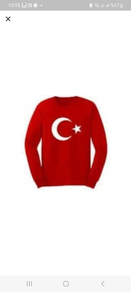 uzun kollu bayrak tişört unisex model mevzimlik ürün ürün görseli 1