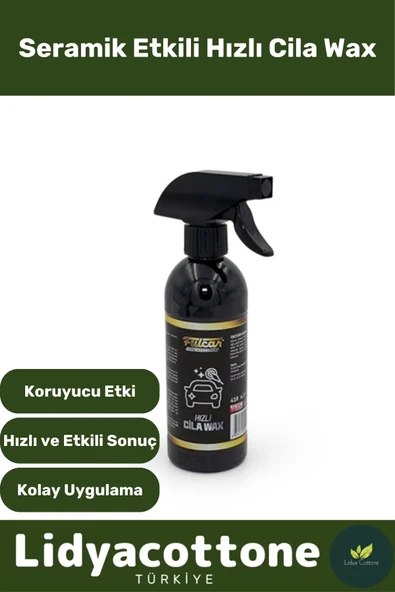 Seramik Etkili Hızlı Cila Etkili Formül Parlatıcı Canlı Görünüm Uzun Süre Koruyucu Seramik Oto Araba ürün görseli 1