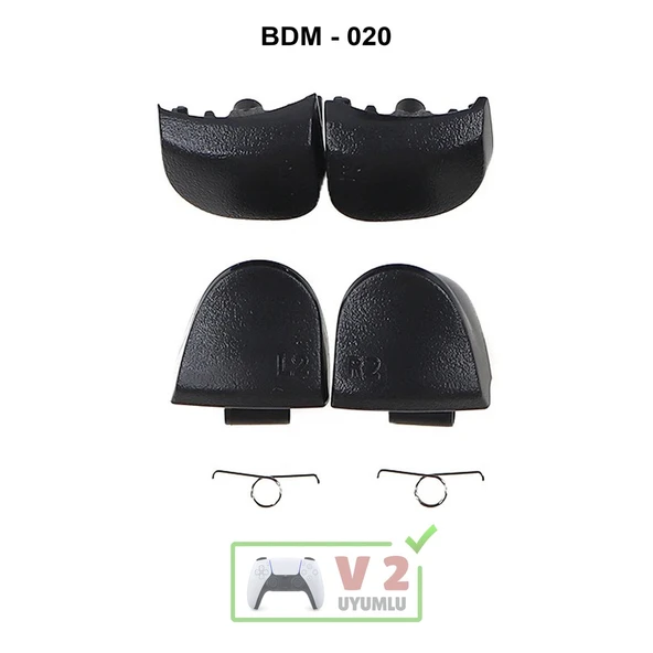 Ps5 Tetik Seti V2 Uyumlu BDM-020 Omuz Tuşu L1 R1 L2 R2 PS5 Yedek Parça Kol Tamiri ürün görseli 1