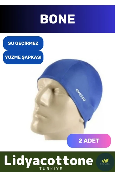 Likralı Silikon Havuz Ve Deniz Yüzücü Deniz Havuz Bonesi Su Geçirmez Yüzme Şapkası 2'li Set ürün görseli 1