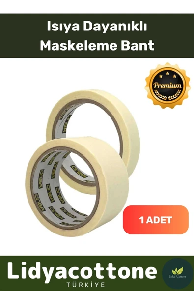 Boya Badana Bandı Isıya Dayanıklı Krep Kağıt Kolay Sökülebilen Kağıt 25mt ürün görseli 1