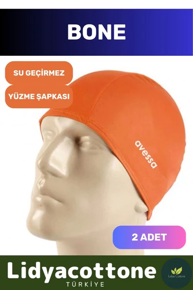 Likralı Silikon Havuz Ve Deniz Yüzücü Deniz Havuz Bonesi Su Geçirmez Yüzme Şapkası 2'li Set ürün görseli 1
