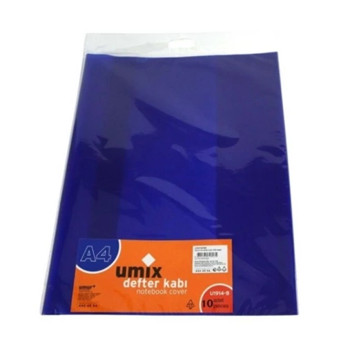 Umix Hazır Defter Kabı A4 10Lu Mavi - 2 paket ürün görseli 1