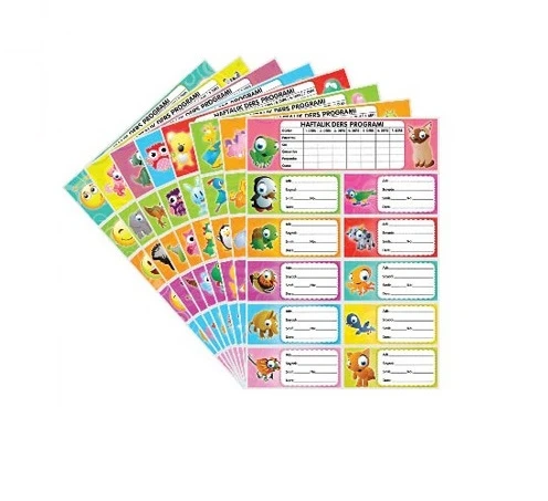 Seven Okul Etiketi 3Lü Farklı Modeller - 3 paket ürün görseli 1