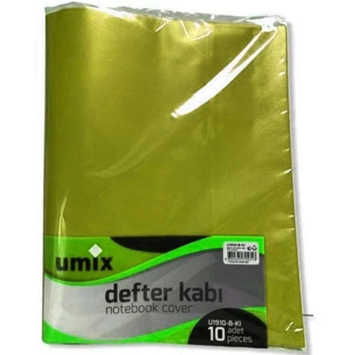 Umix Hazır Defter Kabı A4 10Lu Sarı - 2 paket ürün görseli 1