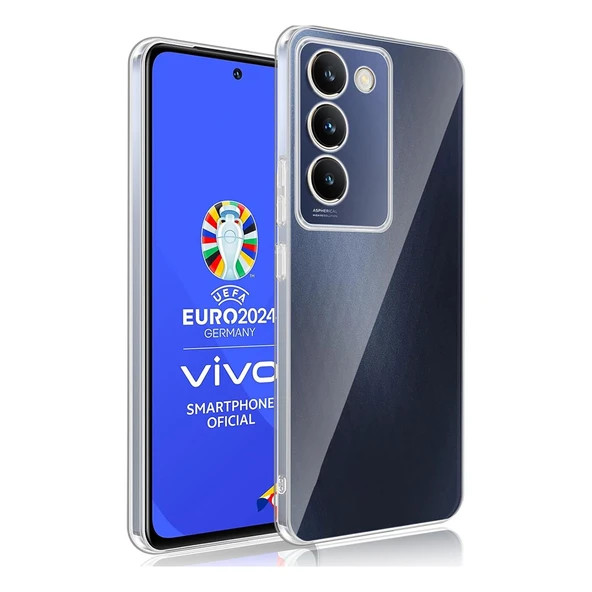 Vivo V30 Lite 4G Kılıf Kamera Korumalı Silikon Şeffaf Arka Kapak ürün görseli 1