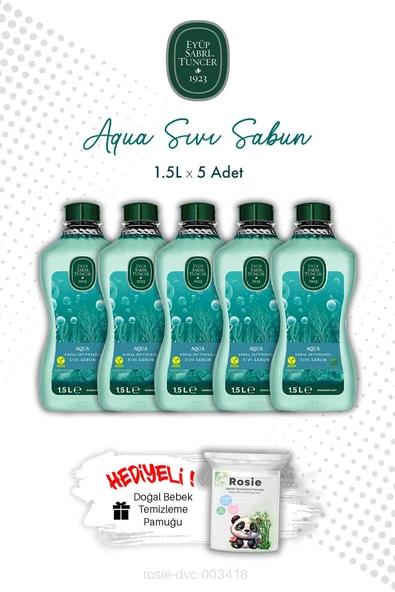 Aqua Eyüp Sabri Tuncer X5 1.5L Sıvı Sabun ve ROSIE ürün görseli 1