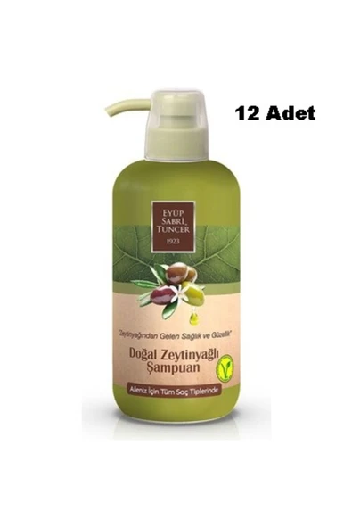 Doğal Zeytinyağlı Şampuan 600 ml X 12 Adet ürün görseli 1
