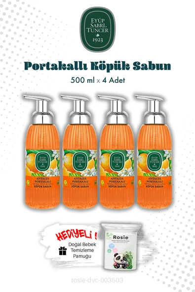 Eyüp Sabri Tuncer Zeytinyağlı Antalya Portakalı Köpük Sabun 500 ML rosie-dvc-003503-42134 ürün görseli 1