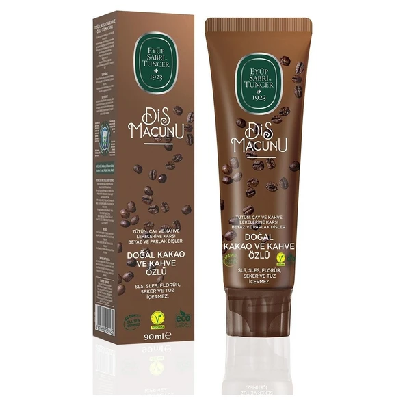 Doğal Kakao ve Kahve Özlü Diş Macunu 90 ml ürün görseli 1