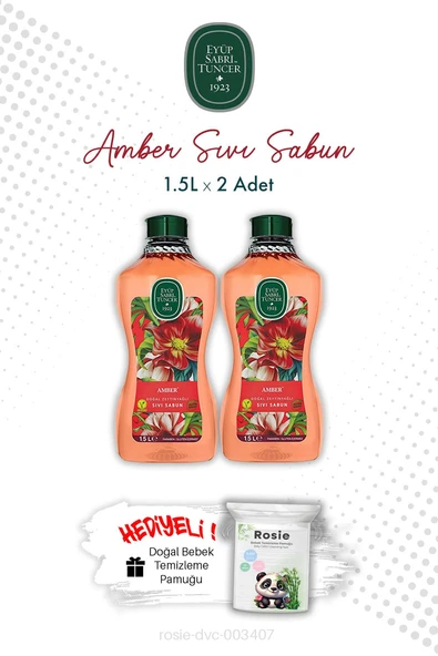 Eyüp Sabri Tuncer 2 X Amber Sıvı Sabun 1.5L ve ROSIE ürün görseli 1