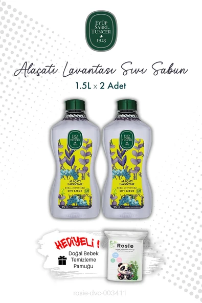 Alaçatı Lavantası 1.5L Sıvı Sabun X2 ve ROSIE ürün görseli 1