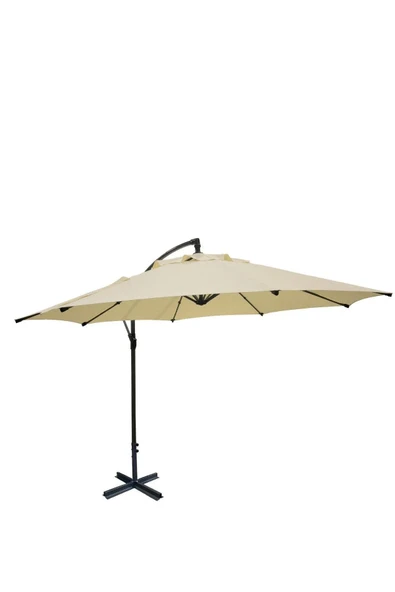Düvenci Parasol / Bahçe Şemsiyesi, Krem Rengi, 3 Metre Çapında rosie-dvc-003478-41999 ürün görseli 1
