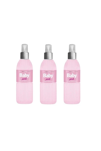 Bebek Kolonyası Baby Pınk 150 Ml Silindir Pet Şişe Sprey X 3 Adet ürün görseli 1